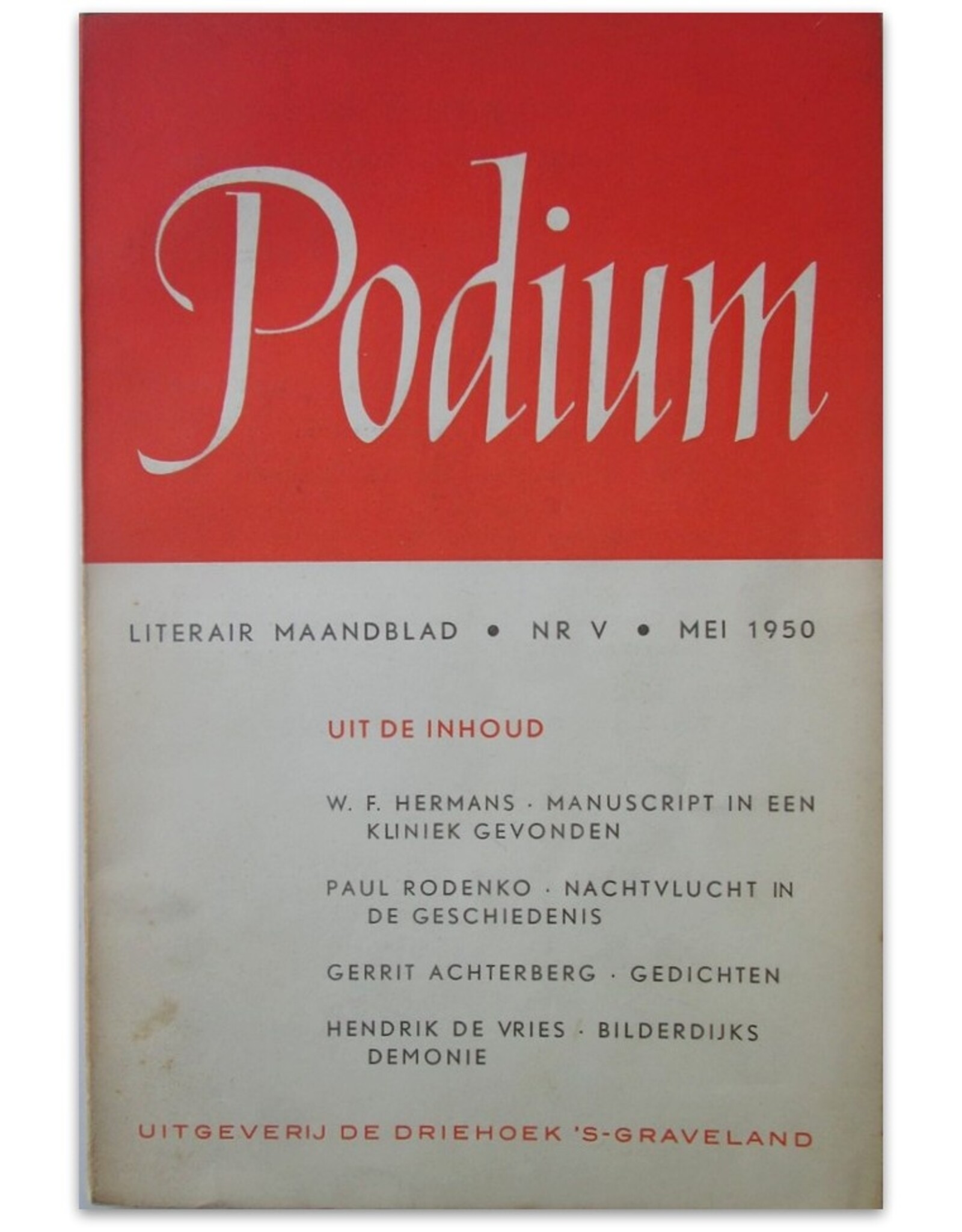 W.F. Hermans - Manuscript in een kliniek gevonden [in: Podium Zesde jaargang Nr V [5]