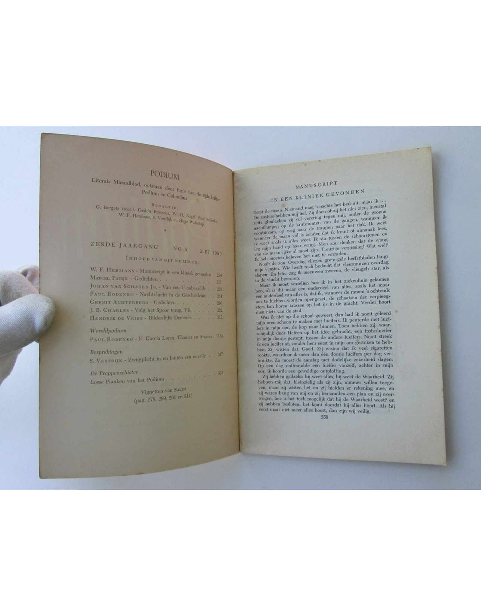W.F. Hermans - Manuscript in een kliniek gevonden [in: Podium Zesde jaargang Nr V [5]