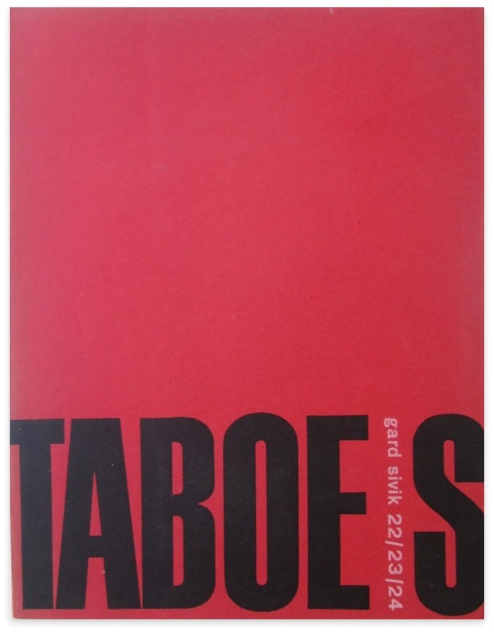 Willem Frederik Hermans - Dope, mana, manie en taboe [in: Gard Sivik 22/23/24. 5e jaargang Afl. 4/5/6: Taboes]