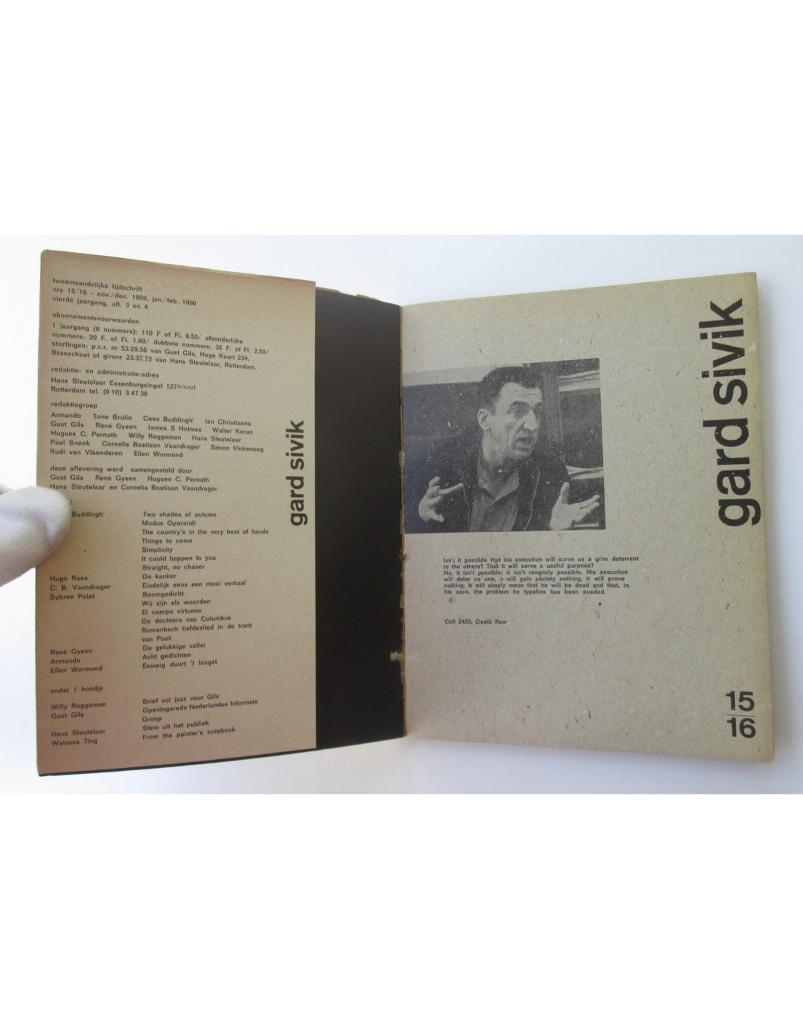 Cees Buddingh' - Zeven gedichten [in: Gard Sivik 15/16. 4e jaargang Afl. 3/4]