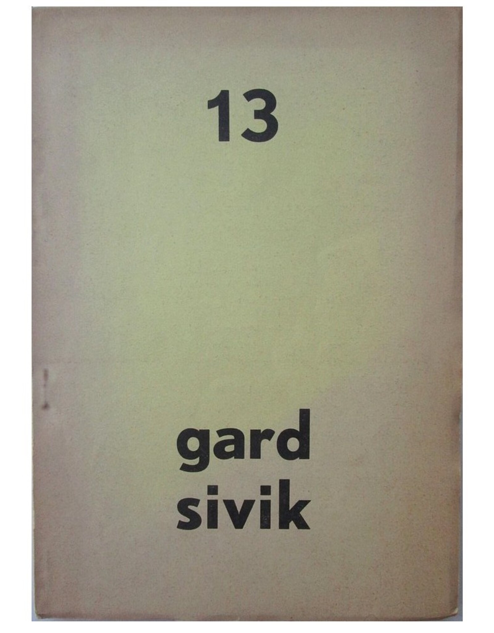 Simon Vinkenoog - Op het veld van eer [in: Gard Sivik 13. 4e jaargang Afl.1]
