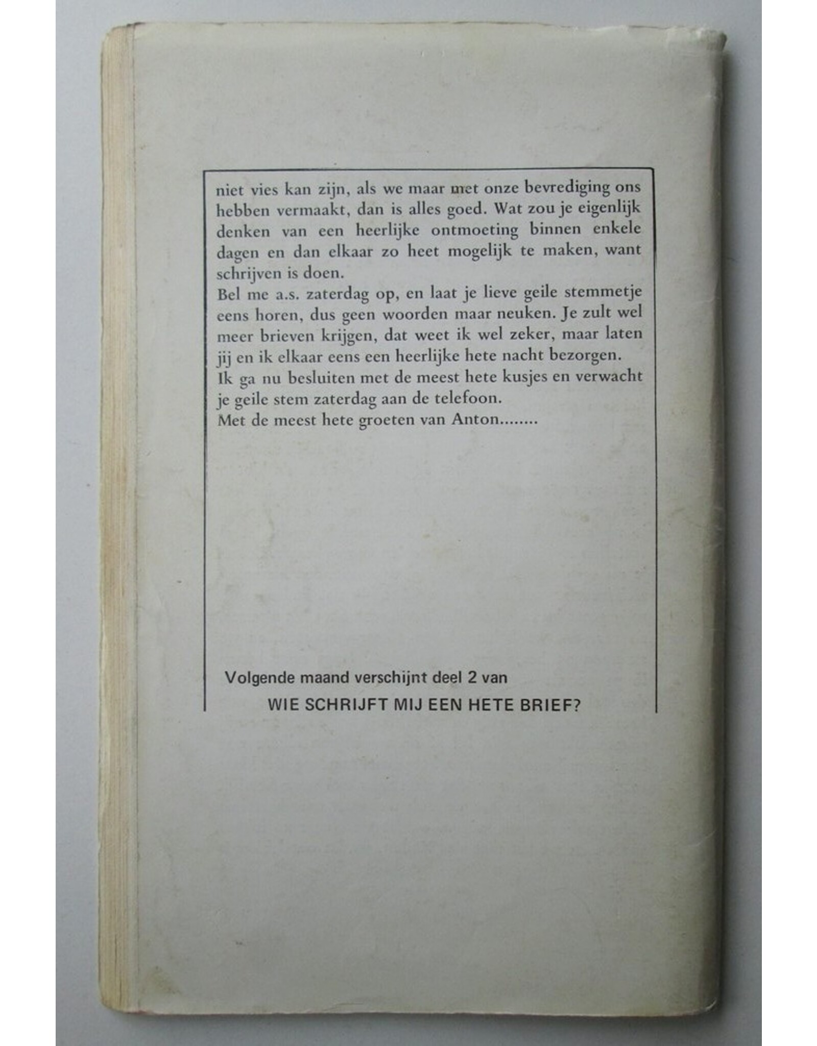[Rob Hout] - Wie schrijft mij een hete brief? [1]: Perverse belevenissen van een jonge vrouw