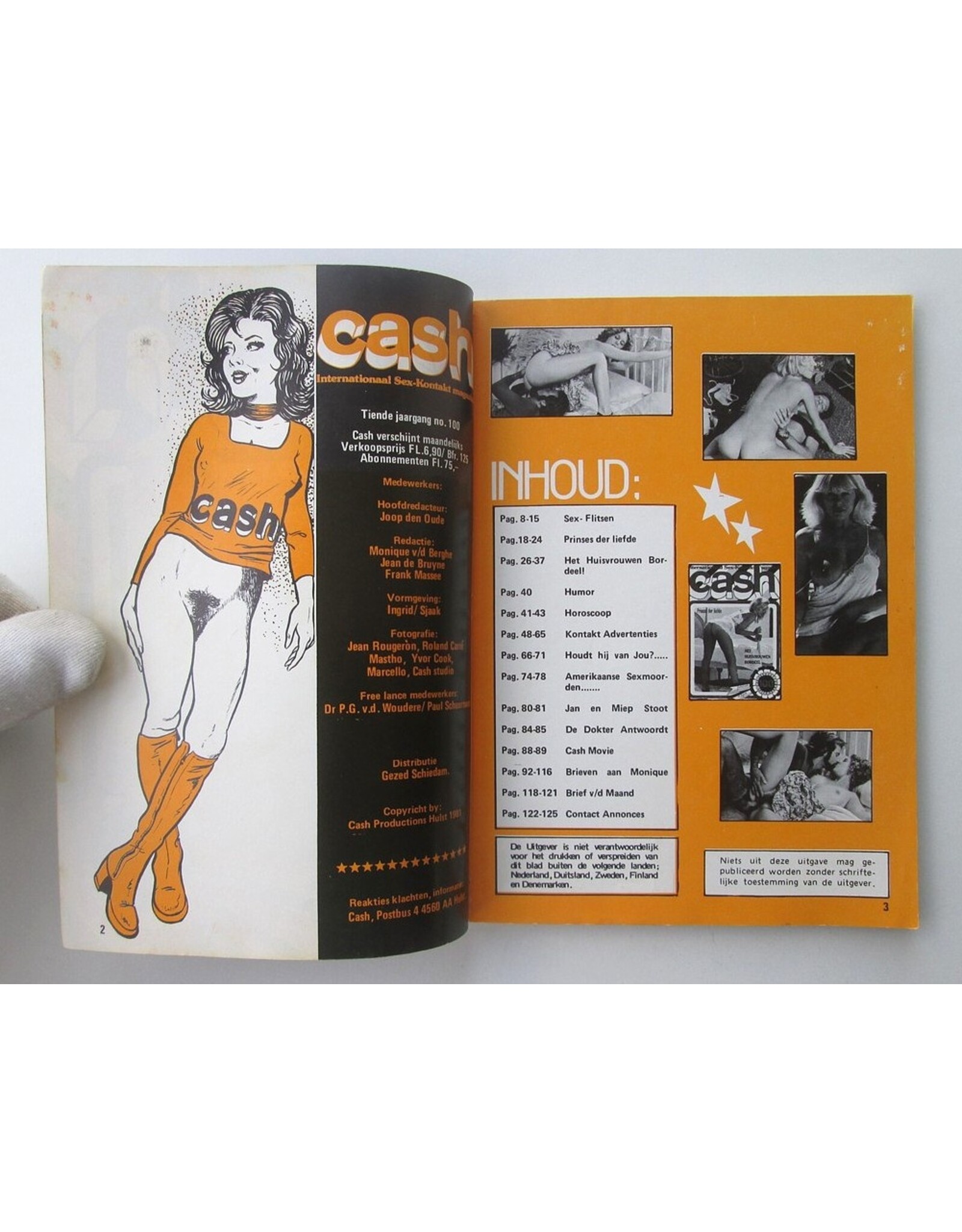Joop den Oude [ed.] - Cash 100. Internationaal Sex-Kontakt Magazine. [Het huisvrouwenbordeel]
