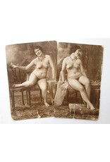 [Unknown photographer] - [Lot of 2 erotic postcards] - [ca. 1900]