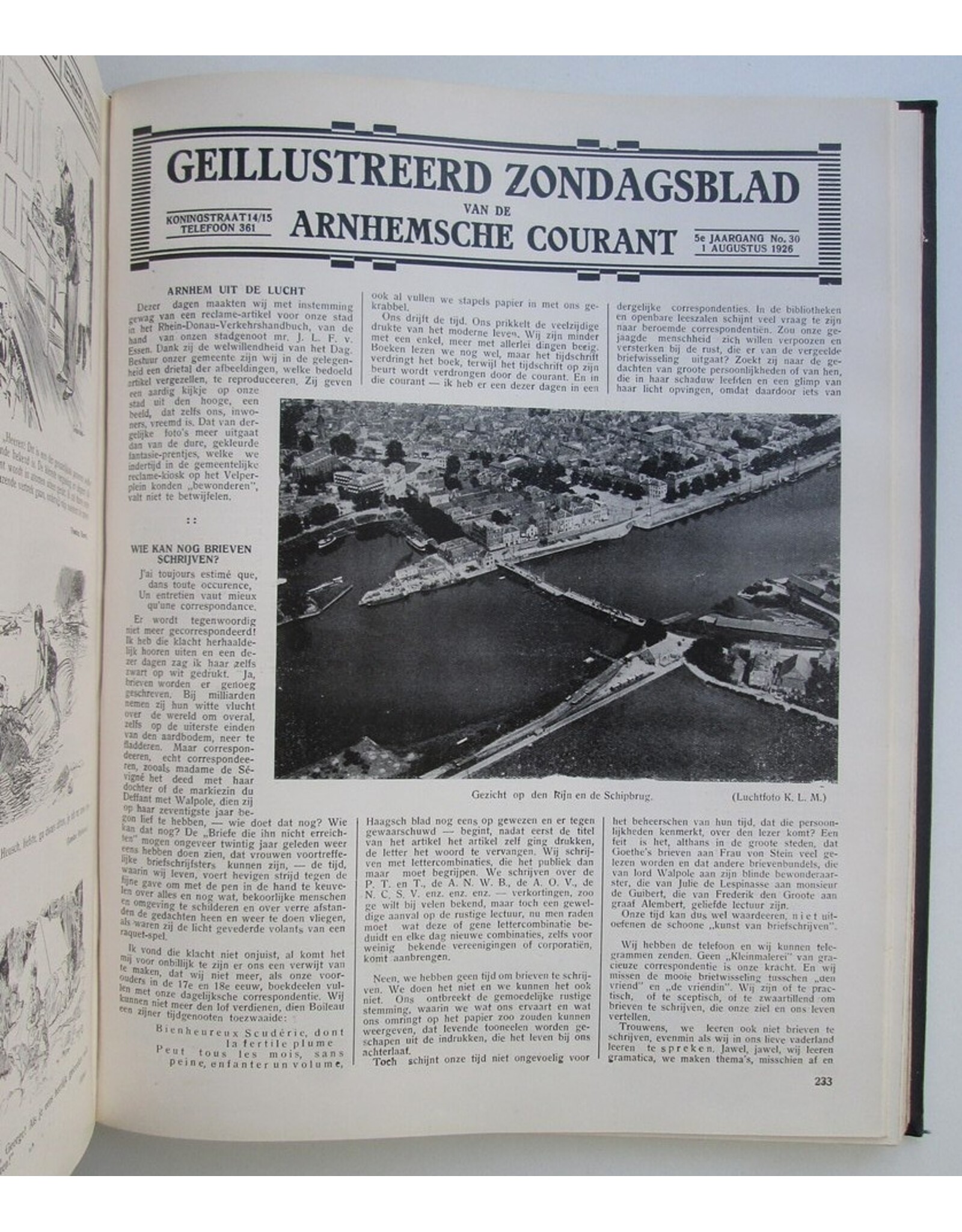 [Redactie] - Geïllustreerd Zondagsblad van de Arnhemsche Courant: 1926