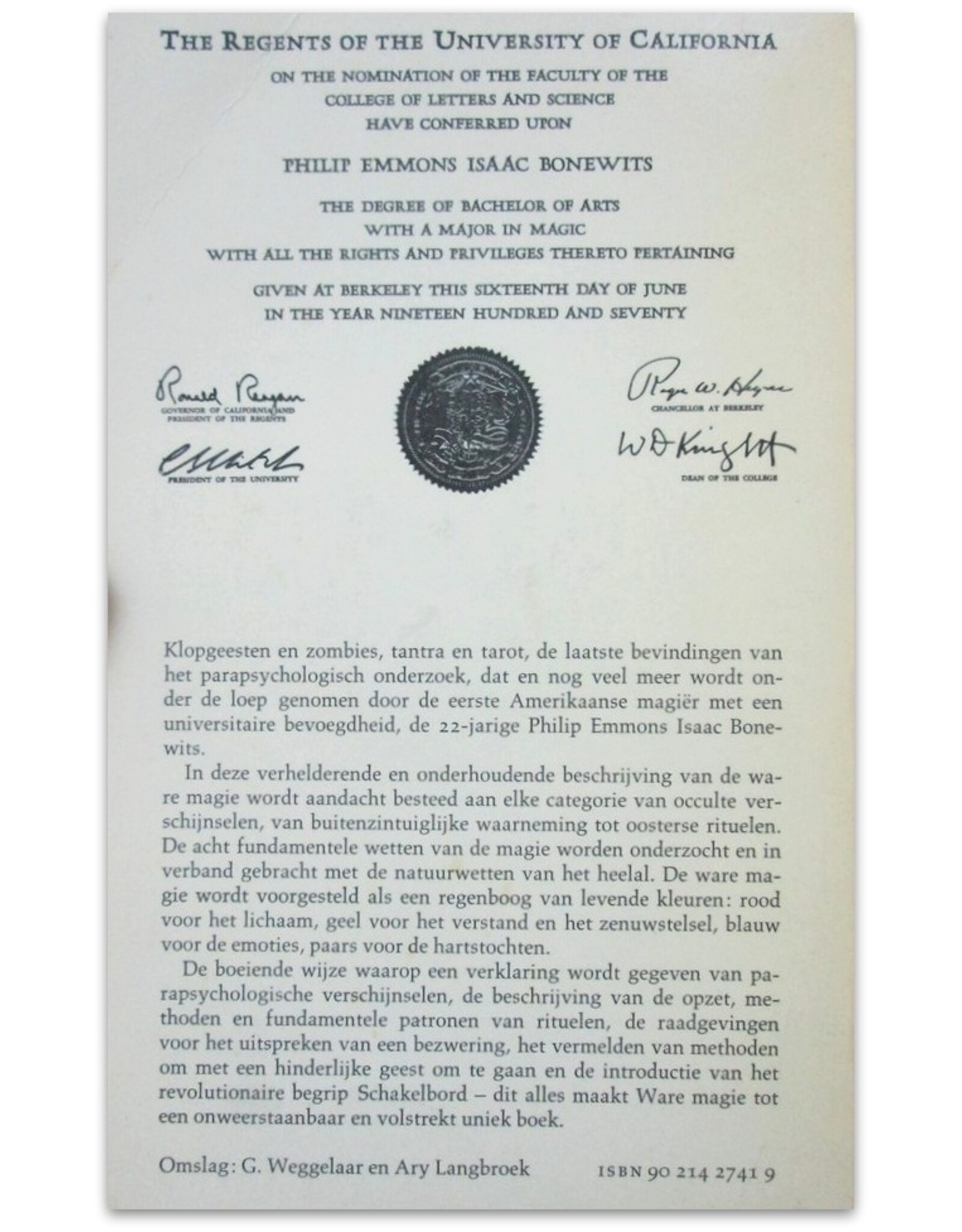 Philip E.I. Bonewits - Ware magie. Een inleidende verhandeling over [...] de gele magie