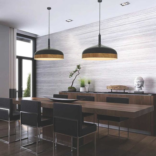 Artdelight Hanglamp Moondrop XL - Zwart