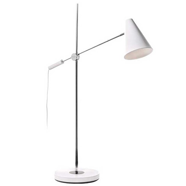 Artdelight Vloerlamp Obscur - Wit/Chroom