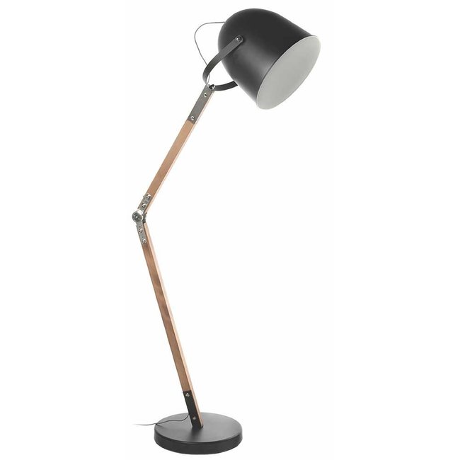 Artdelight Vloerlamp Cooper - Zwart