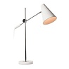 Artdelight Tafellamp Obscur - Wit/Chroom Artdelight Tafellamp Obscur - Wit/Chroom