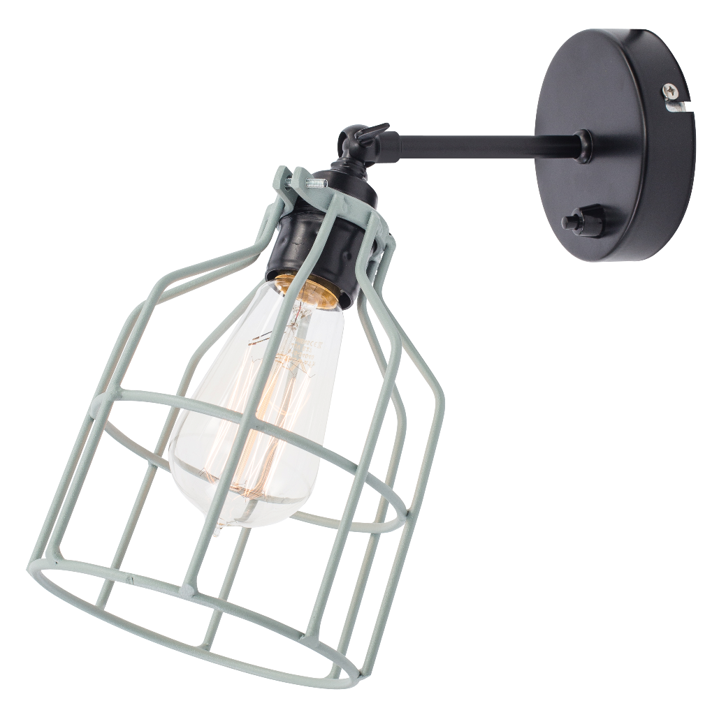 Het Lichtlab Wandlamp No.15 Zwart Mint - Mooielampen.com