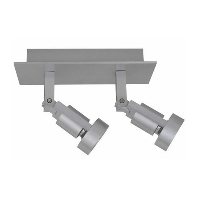 Artdelight Plafondlamp Tech 2L - Aluminium