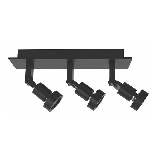 Artdelight Plafondlamp Tech 3L - Zwart