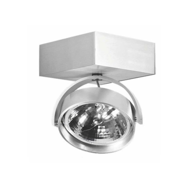 Artdelight Plafondlamp Dutchess 1L SQ - Aluminium