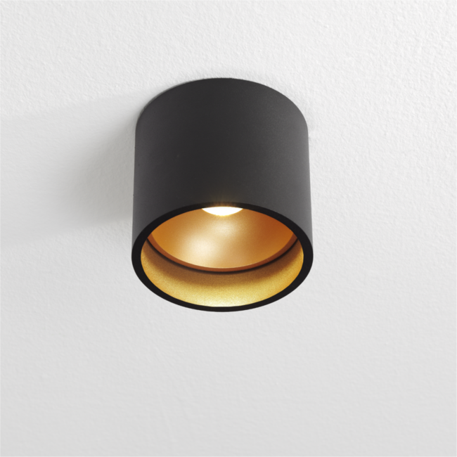 Artdelight Plafondlamp Orleans - Zwart/Goud