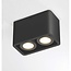 Artdelight Plafondlamp Bronx 2L - Zwart