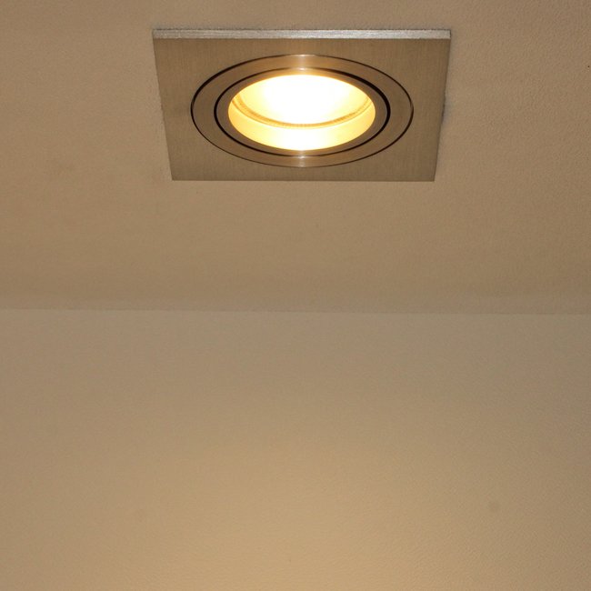 Artdelight Inbouwspot Squin - Mat Staal