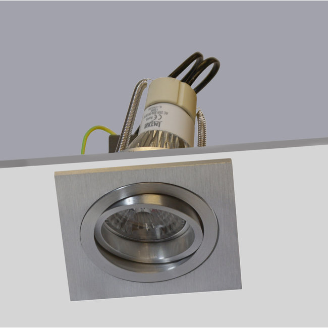 Artdelight Inbouwspot Squin - Mat Staal