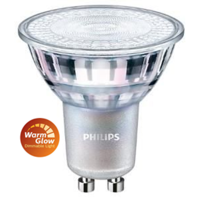 Philips 10 stuks GU10 Led 3,7W 2200-2700K 355lm - Dim to Warm