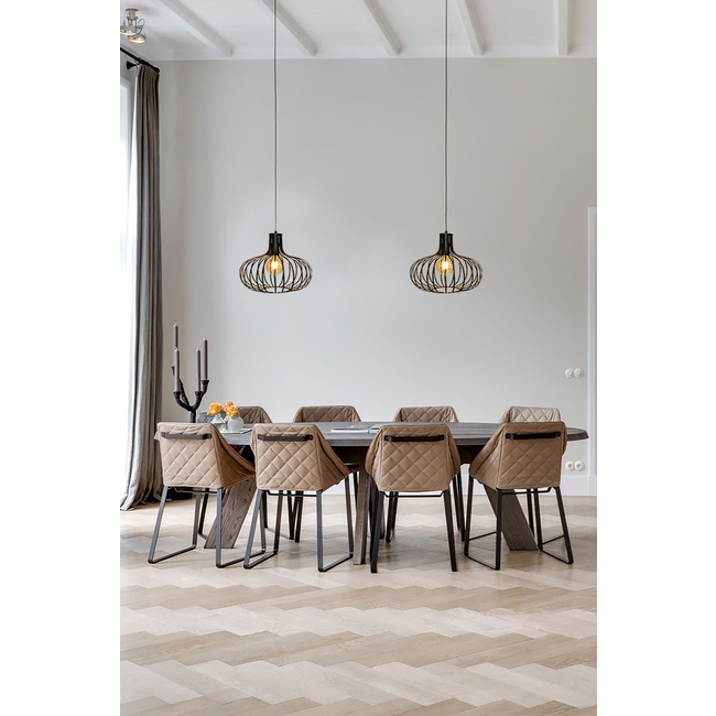 Artdelight Hanglamp Lauren - Zwart