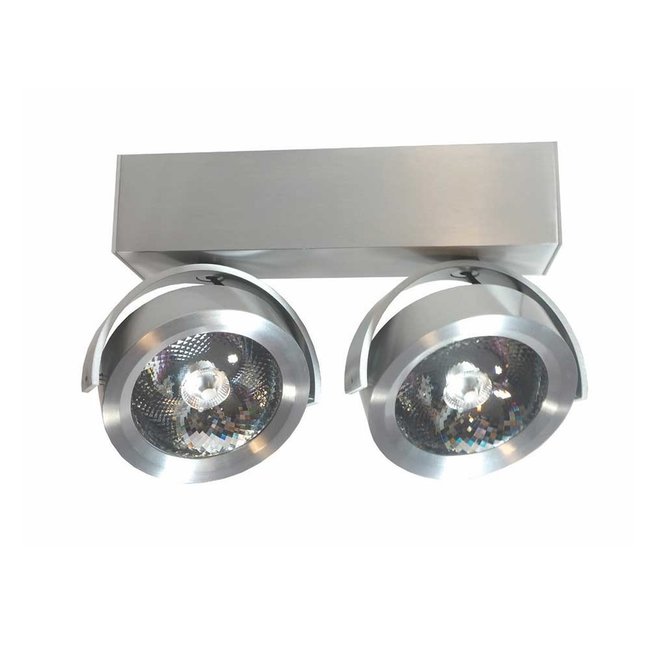 Artdelight Plafondlamp Dutchess LED 2L - Aluminium