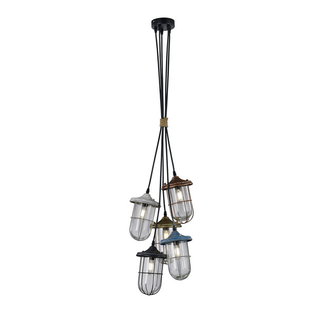 Trio Leuchten Hanglamp Birte 5L - Multicolor