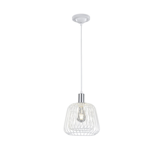 Trio Leuchten Hanglamp Sanna - Wit/Chroom