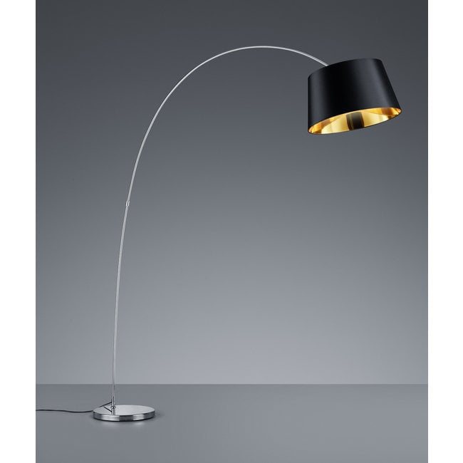 Trio Leuchten Vloerlamp Linz - Zwart/Goud