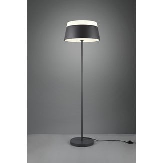 Trio Leuchten Vloerlamp Baroness - Antraciet/Wit