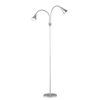 Trio Leuchten Vloerlamp Arras 2L - Zilver