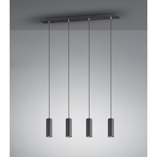 Trio Leuchten Hanglamp Marley 4L - Zwart