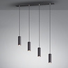 Trio Leuchten Hanglamp Marley 4L - Zwart Trio Leuchten Hanglamp Marley 4L - Zwart