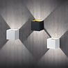 Trio Leuchten Wandlamp Louis - Aluminium Trio Leuchten Wandlamp Louis - Aluminium