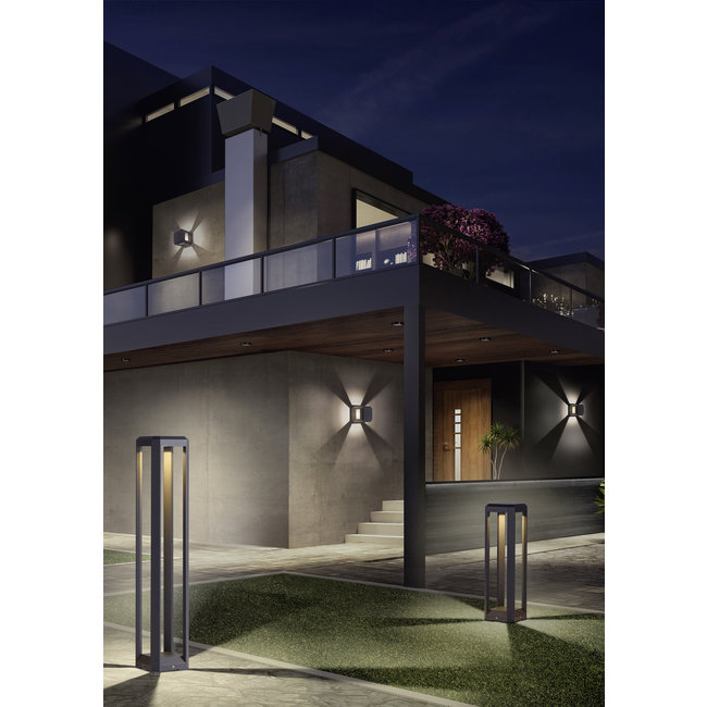 Trio Leuchten Wandlamp Logone - Antraciet