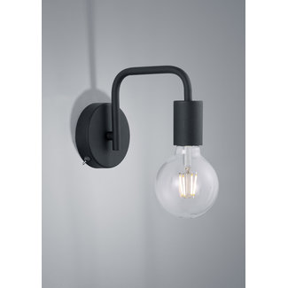 Trio Leuchten Wandlamp Diallo - Zwart