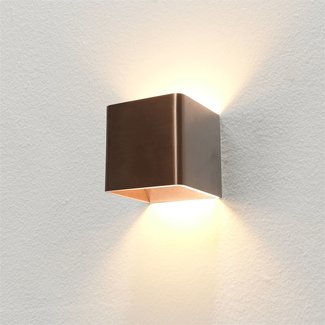 Artdelight Wandlamp Fulda - Donker Brons