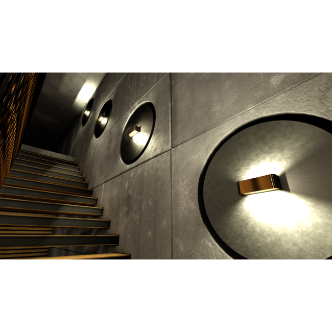 Artdelight Wandlamp Mainz - Donker Brons