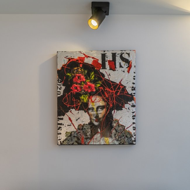 Artdelight Plafondlamp Megano 1L - Zwart