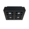 Artdelight Plafondlamp Bosco 4L - Zwart Artdelight Plafondlamp Bosco 4L - Zwart