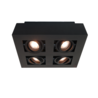 Artdelight Plafondlamp Bosco 4L - Zwart Artdelight Plafondlamp Bosco 4L - Zwart