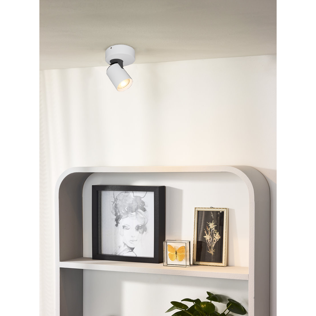 Artdelight Plafondlamp Vivaro 1L Rond - Wit