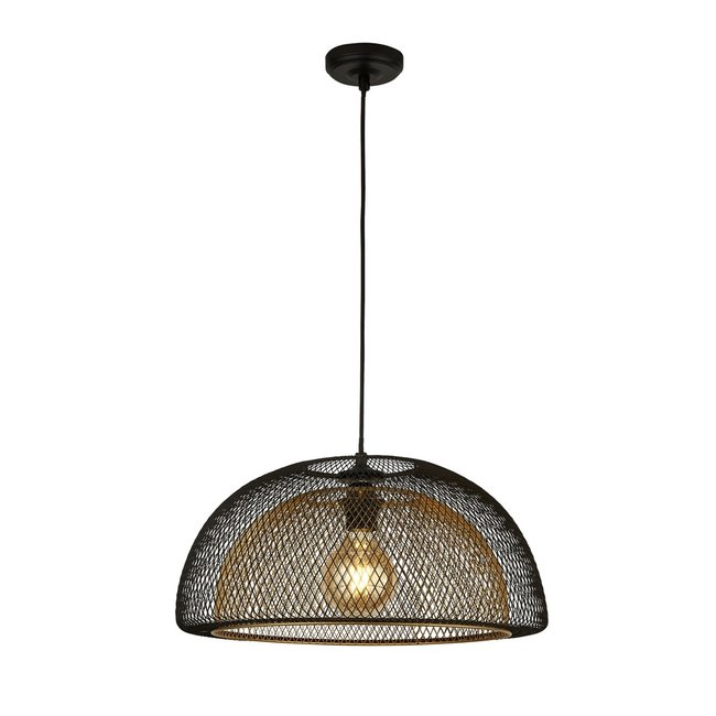 Searchlight Hanglamp Honeycomb - Zwart/Goud