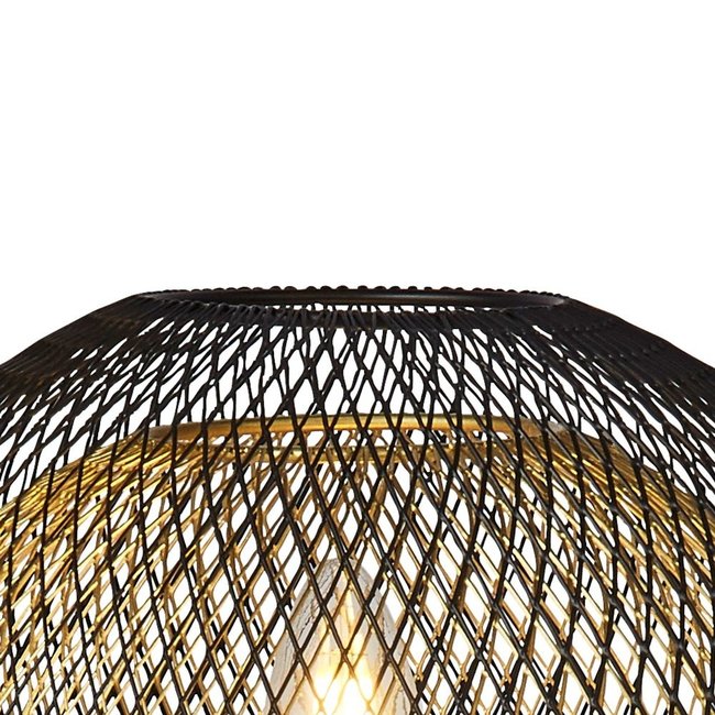 Searchlight Tafellamp Honeycomb - Zwart/Goud