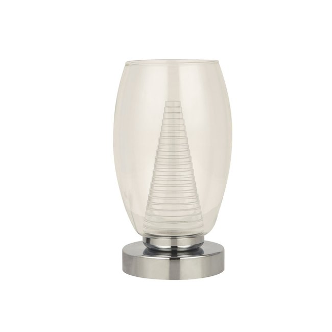 Searchlight Tafellamp Cyclone - Chroom/Helder