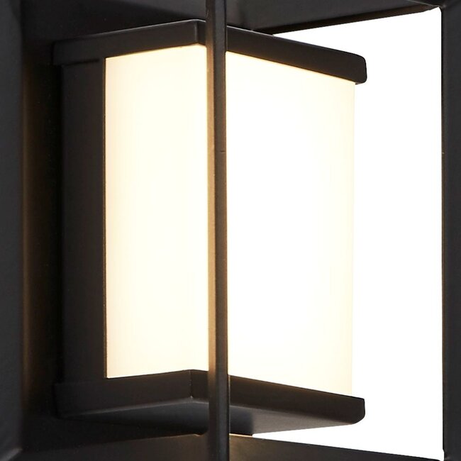 Searchlight Wandlamp Chaplin Vierkant - Zwart