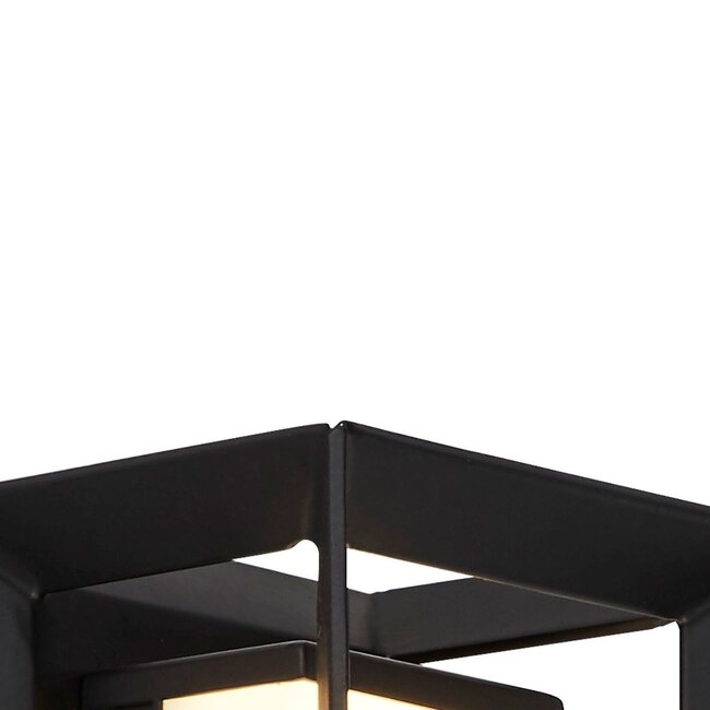 Searchlight Wandlamp Chaplin Vierkant - Zwart