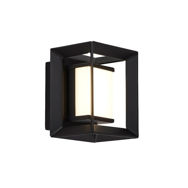 Searchlight Wandlamp Chaplin Vierkant - Zwart