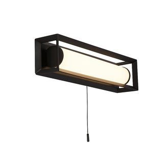 Searchlight Wandlamp Chaplin Rechthoek - Zwart