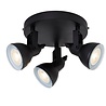 Searchlight Plafondlamp Focus 3L - Zwart Searchlight Plafondlamp Focus 3L - Zwart