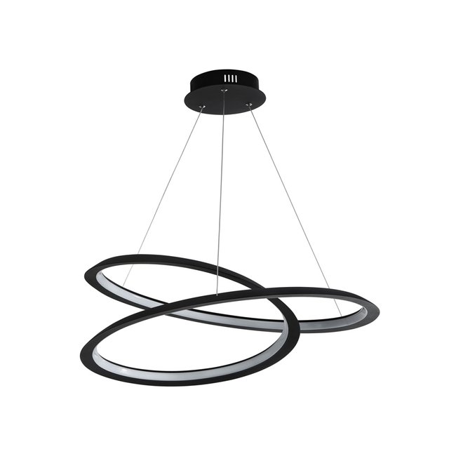 Searchlight Hanglamp Swirl - Zwart